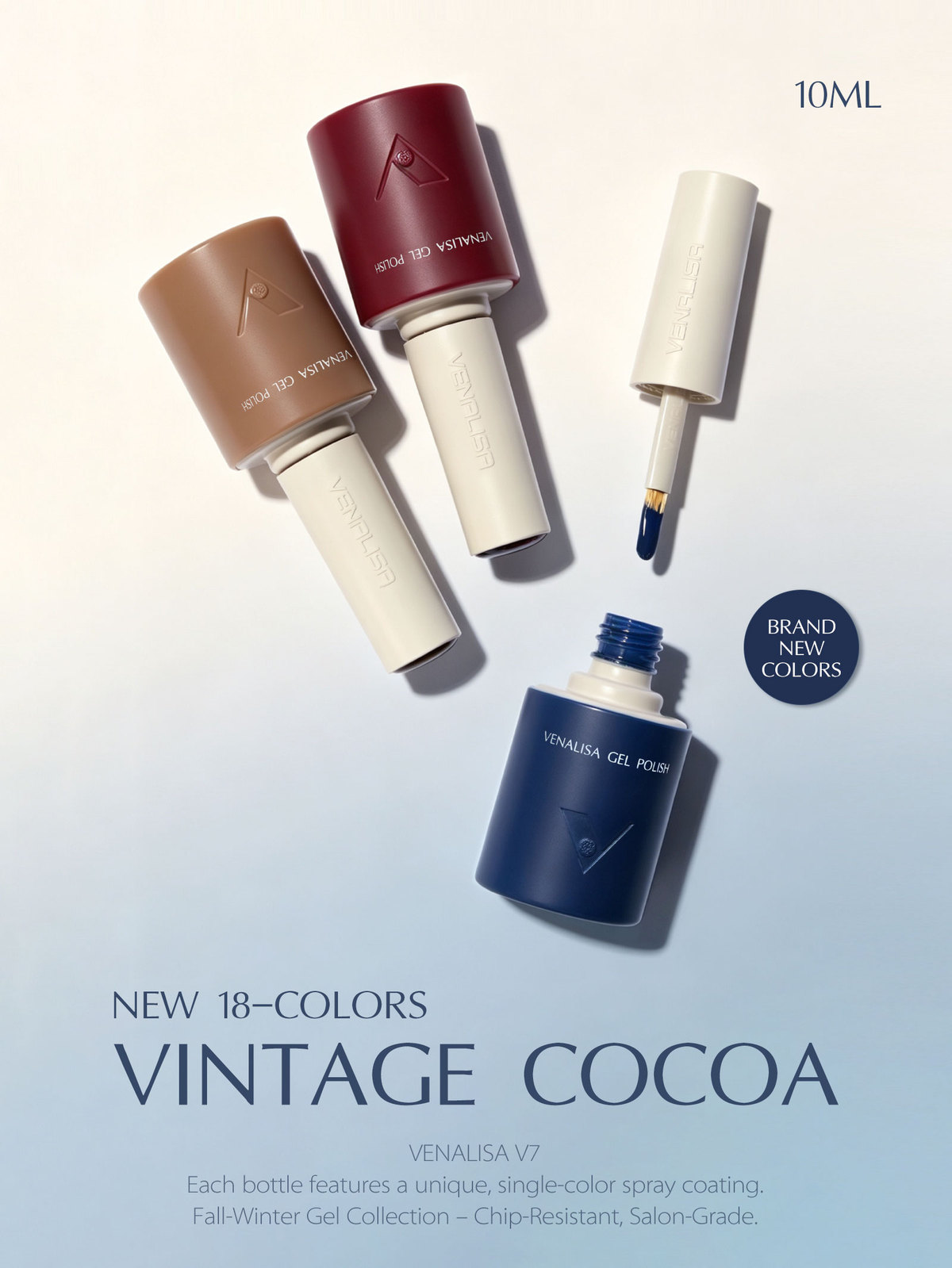 Venalisa V7 Vintage Cocoa – 18 új őszi-téli szín, 10 ml