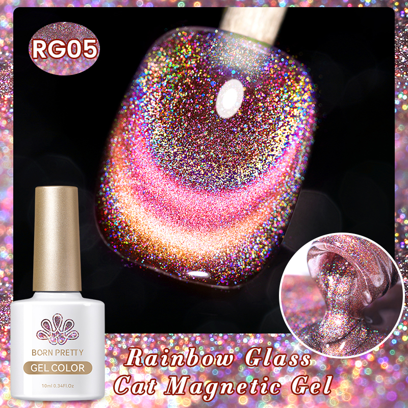 Born Pretty Cat Magnetic UV/LED gél lakk 10 ml - RG05