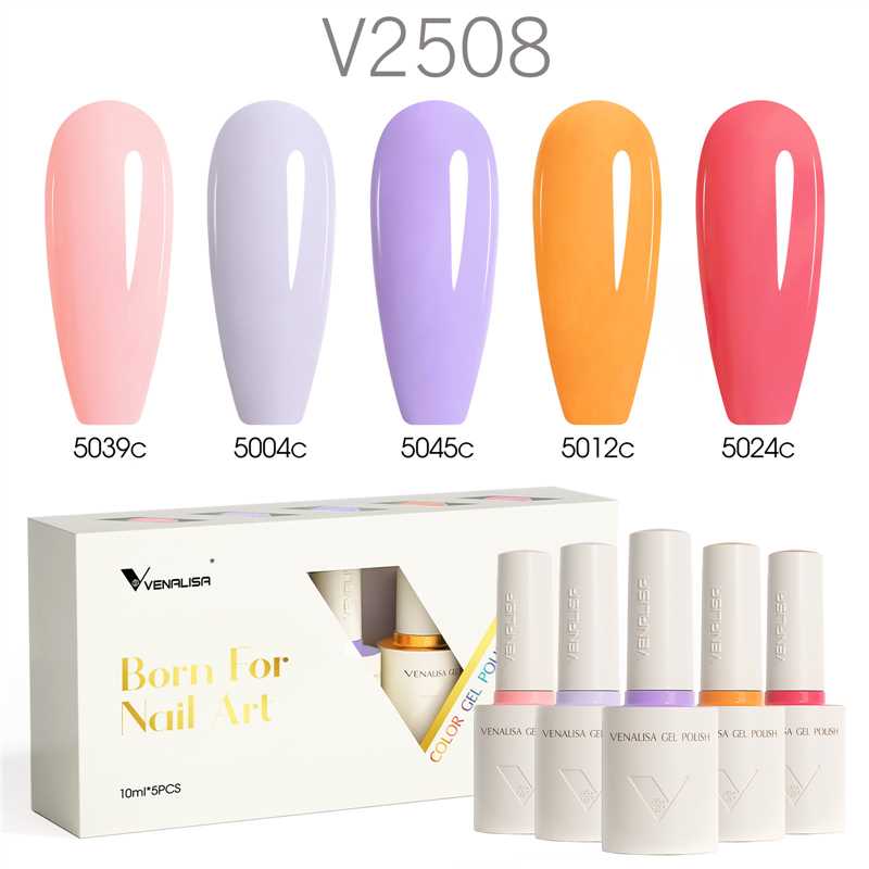 Venalisa 5 db-os UV/LED Gél lakk szett - 5x10 ml - V2508