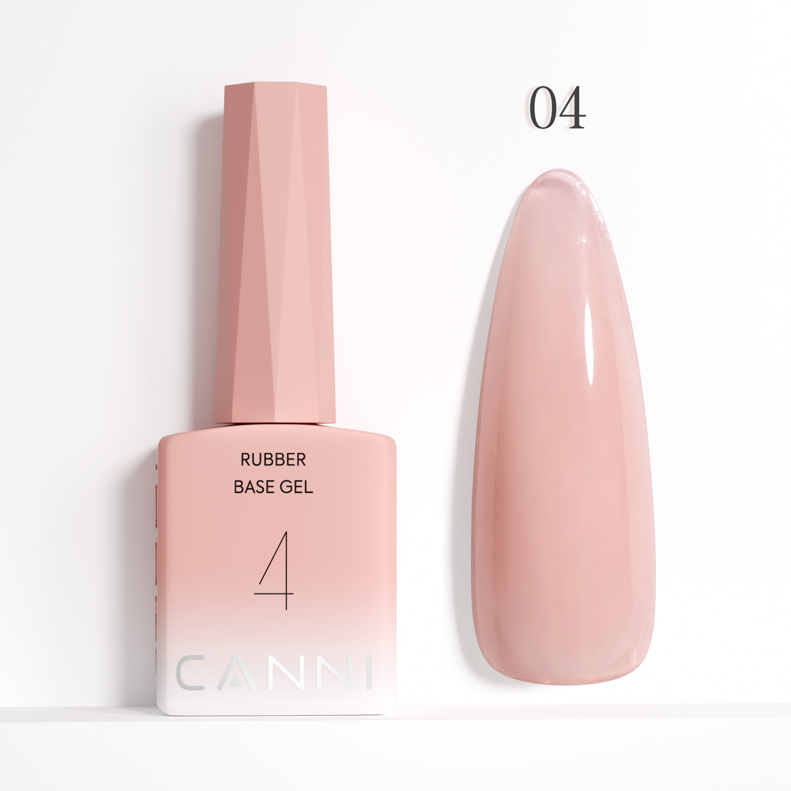 CANNI HEMA FREE Rubber Base Gel - 9 ml - X04 Natural