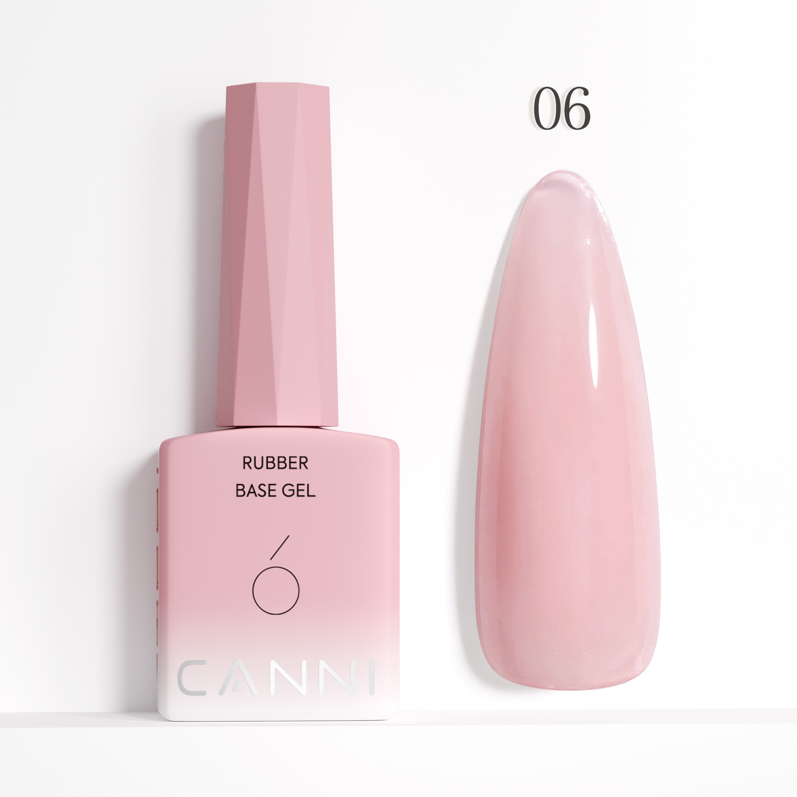 CANNI HEMA FREE Rubber Base Gel - 9 ml - X06 Rose