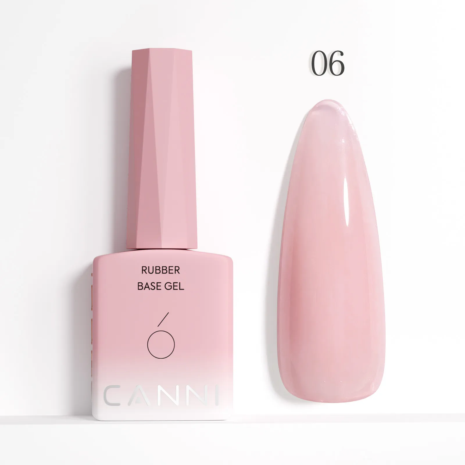 CANNI HEMA FREE Rubber Base Gel - 9 ml - X06 Rose