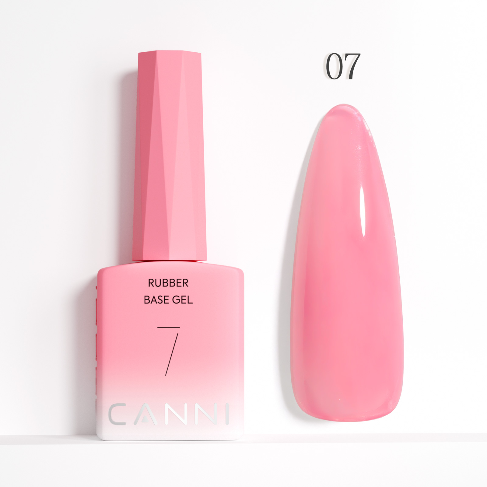 CANNI HEMA FREE Rubber Base Gel - 9 ml - X07 Baby Pink