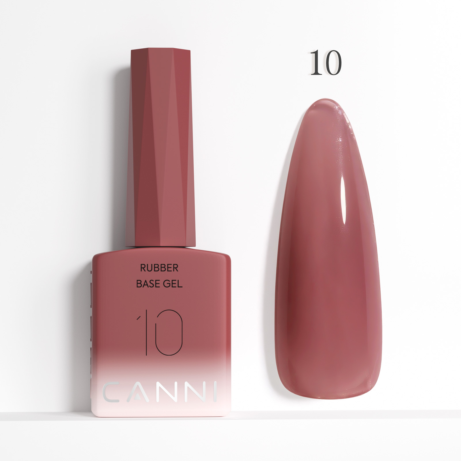 CANNI HEMA FREE Rubber Base Gel - 9 ml - X10 Brownie