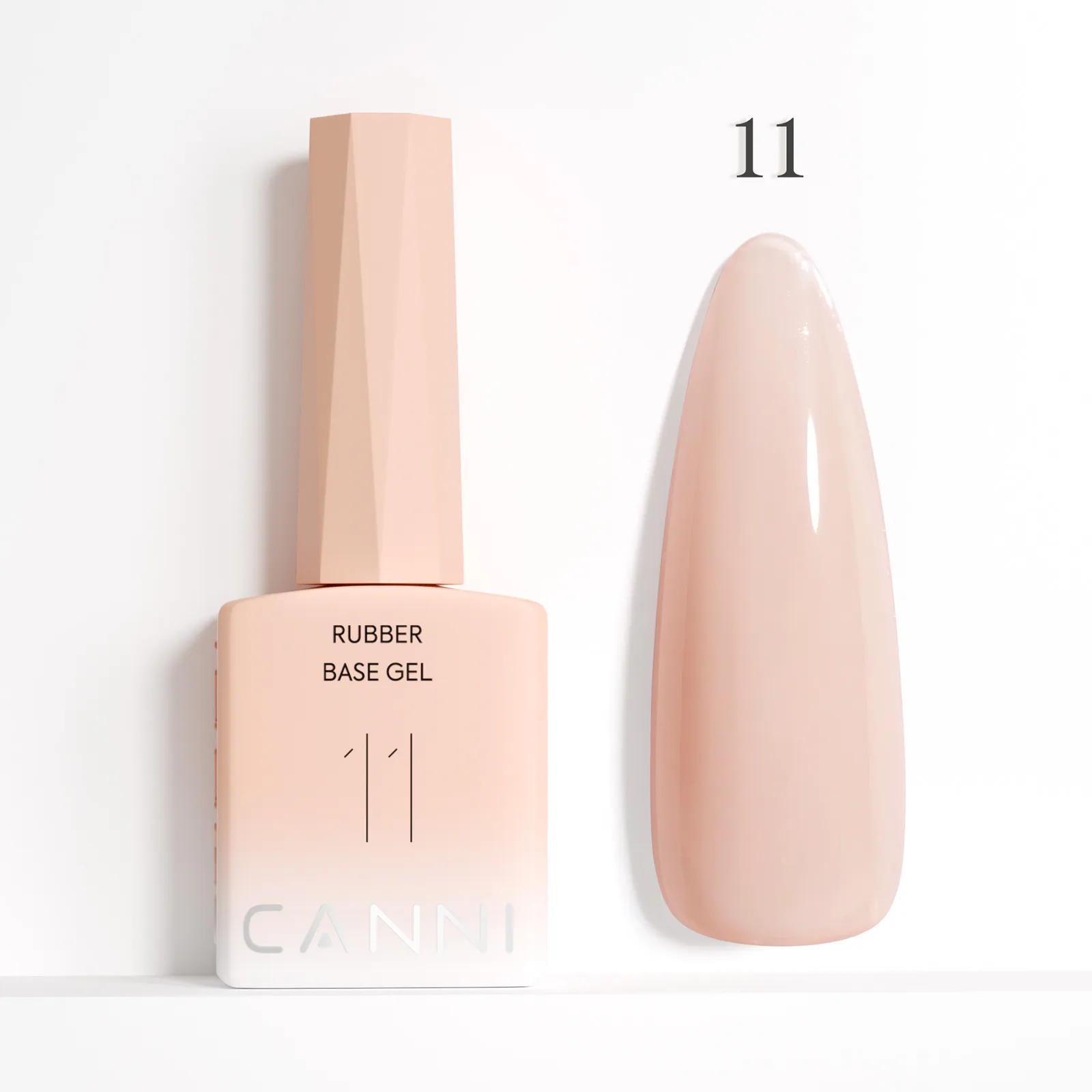 CANNI HEMA FREE Rubber Base Gel - 9 ml - X11 Light Beige