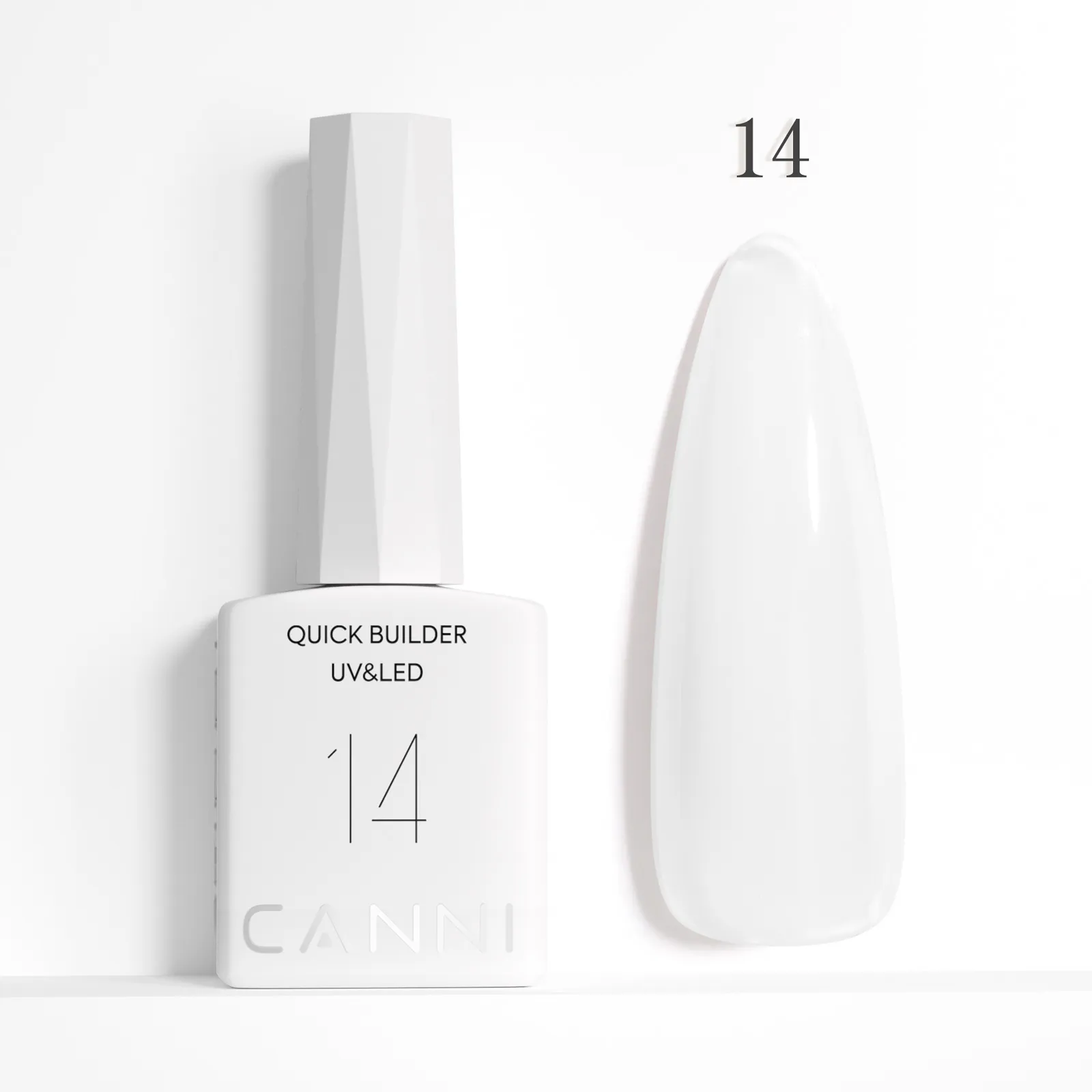 CANNI HEMA FREE Quick Builder Gel - 9 ml - X14 Milky White