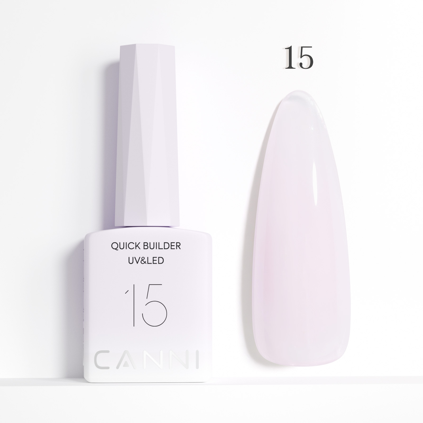 CANNI HEMA FREE Quick Builder Gel - 9 ml - X15 Light Lavender