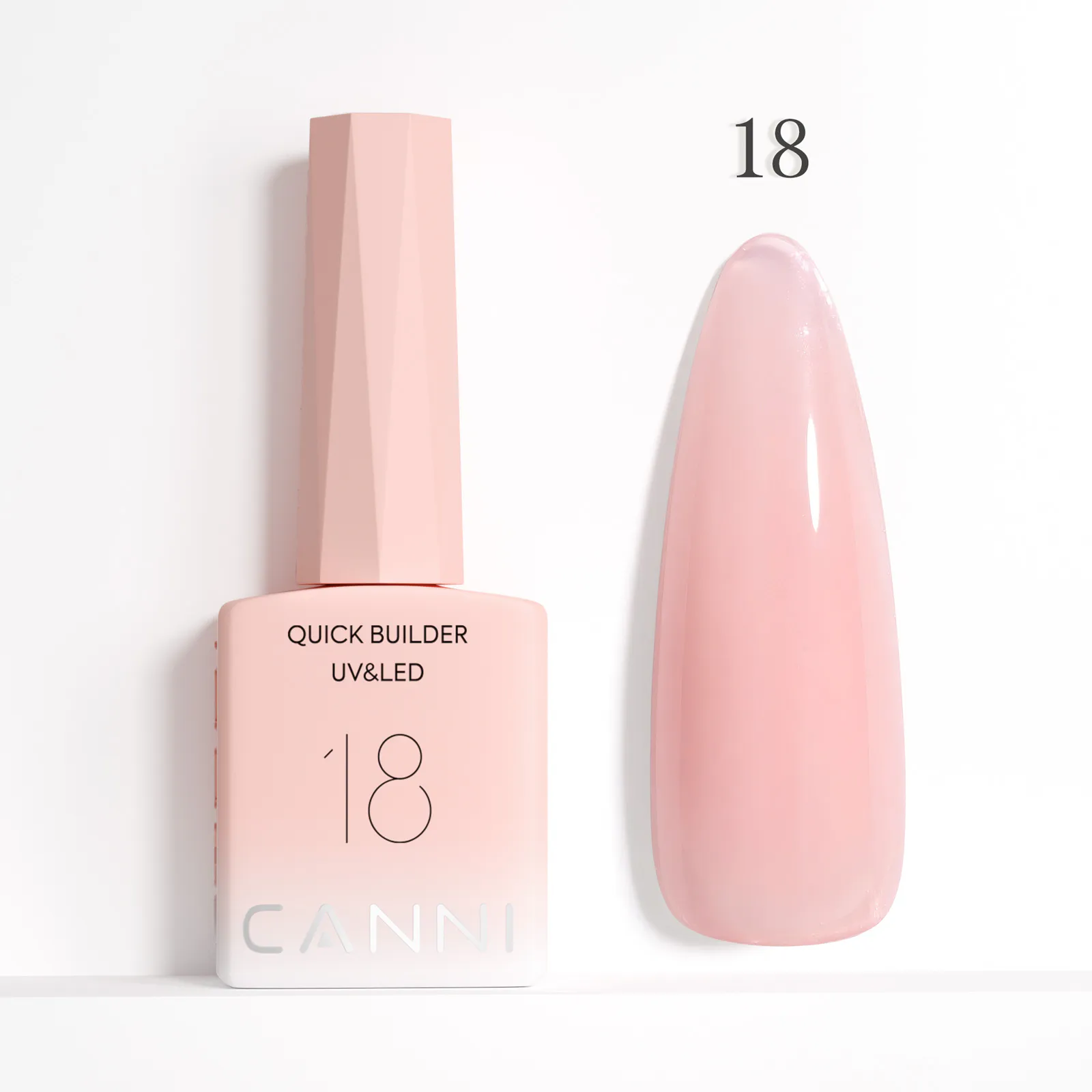 CANNI HEMA FREE Quick Builder Gel - 9 ml - X18 Natural