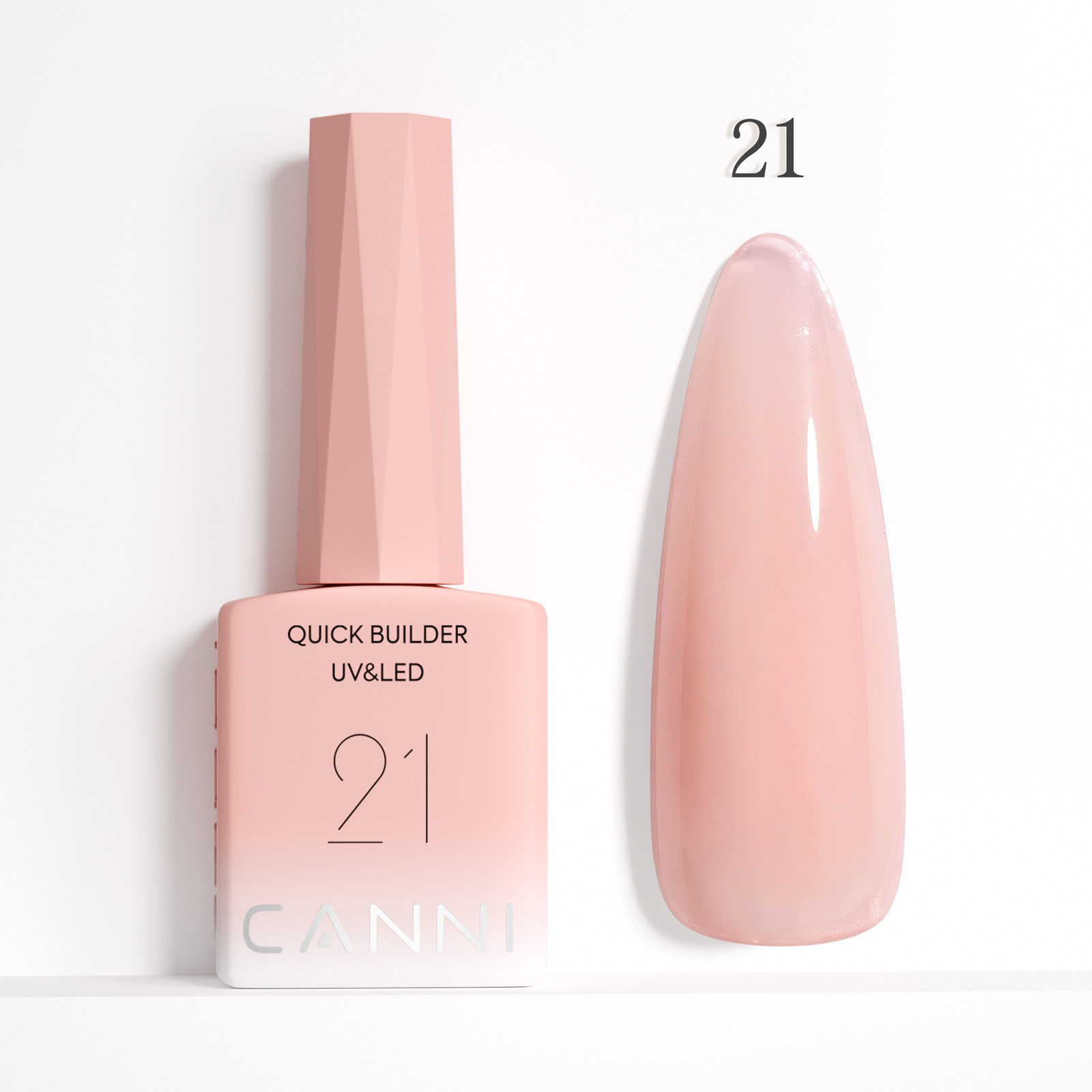 CANNI HEMA FREE Quick Builder Gel - 9 ml - X21 Peach