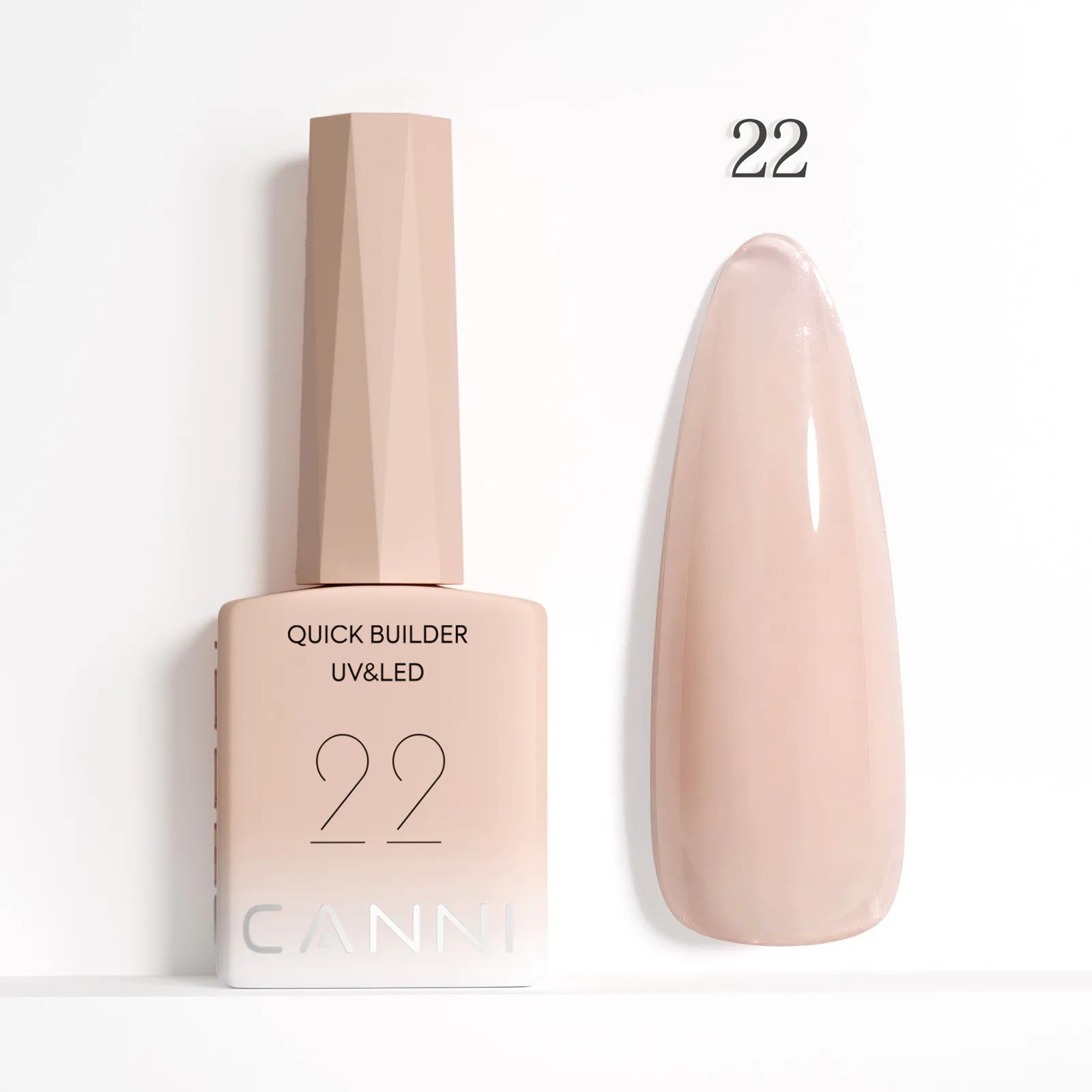 CANNI HEMA FREE Quick Builder Gel - 9 ml - X22 Warm Beige