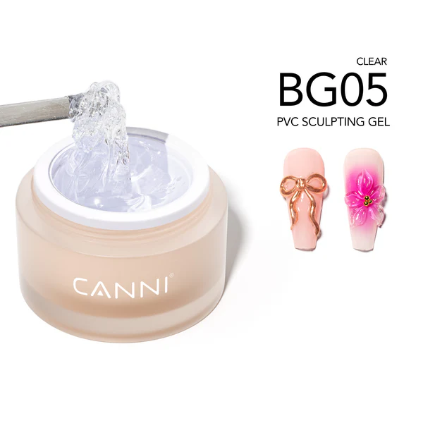 CANNI díszítő zselé - BG05 - Sculpting Gel gyurmazselé 10g - Clear
