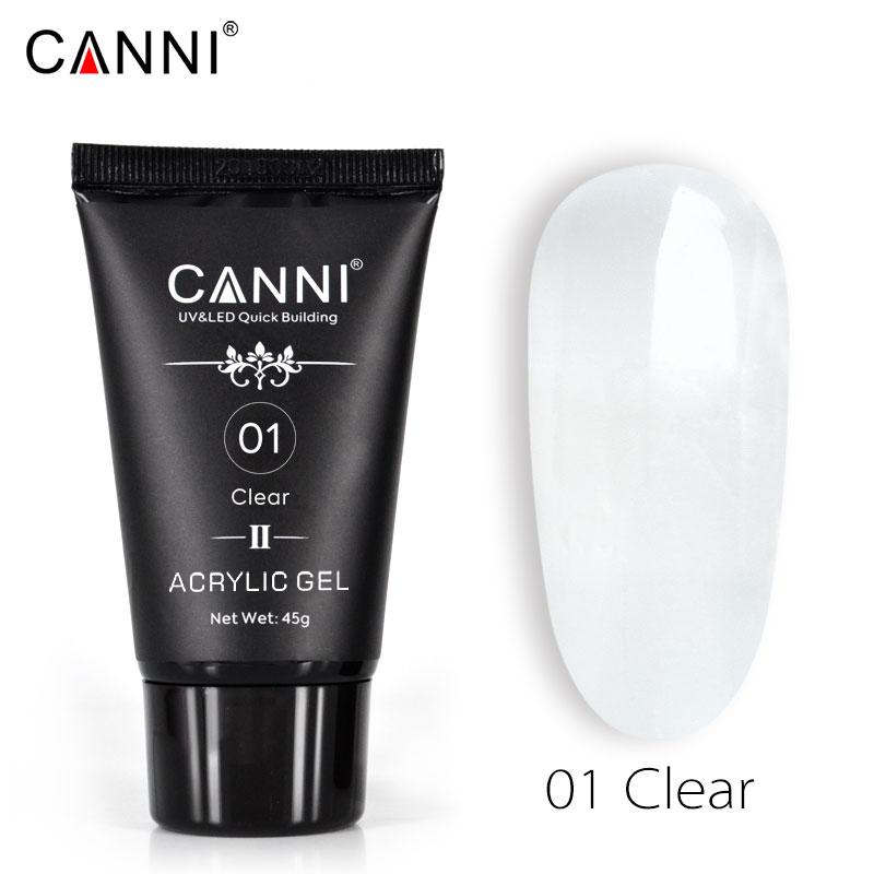 CANNI Akril Gél - HEMA FREE - 45g - No.01 Clear