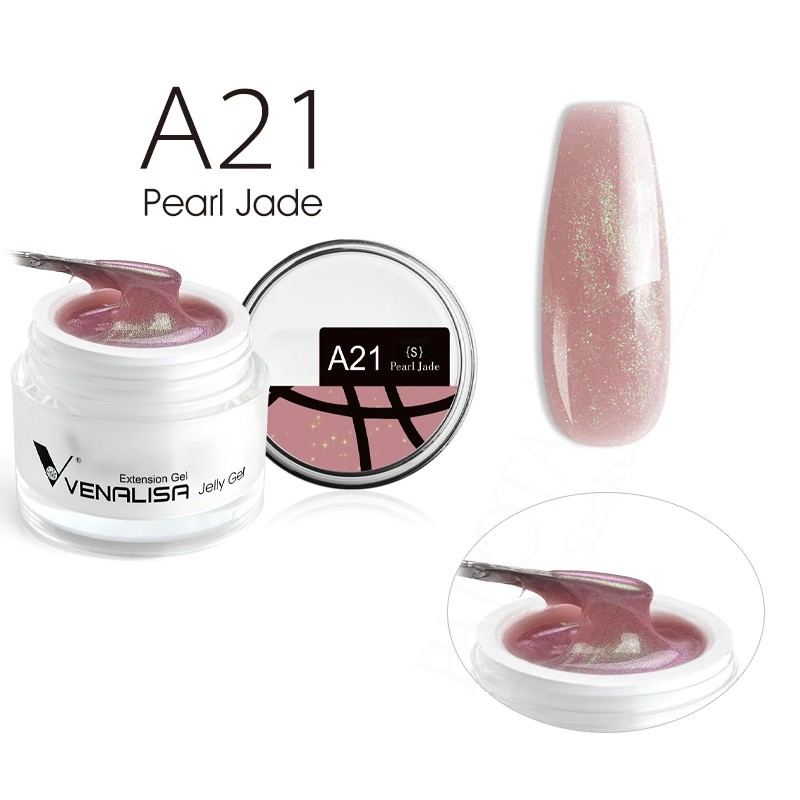 Venalisa Jelly Gel - új formula - 50 ml építőzselé - A21 Pearl Jade