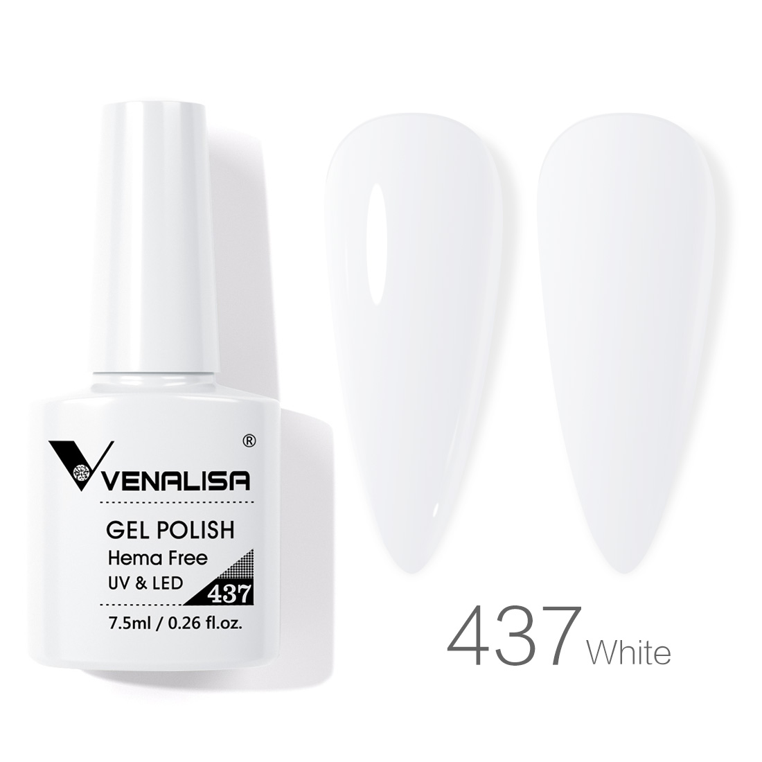 Venalisa UV/LED Gél Lakk 7.5 ml No.437 White