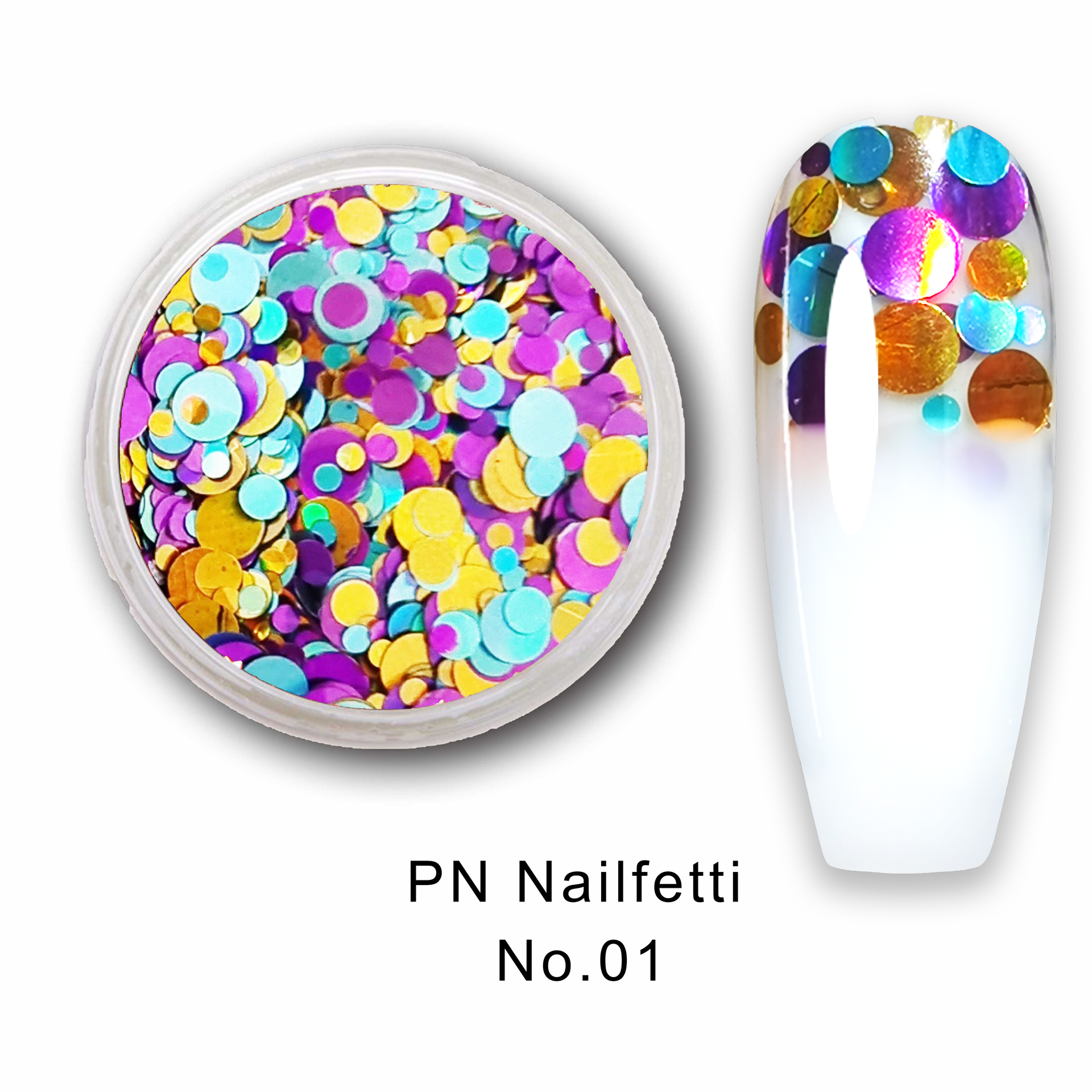 PN Nailfetti - Konfetti Flitter - No.01