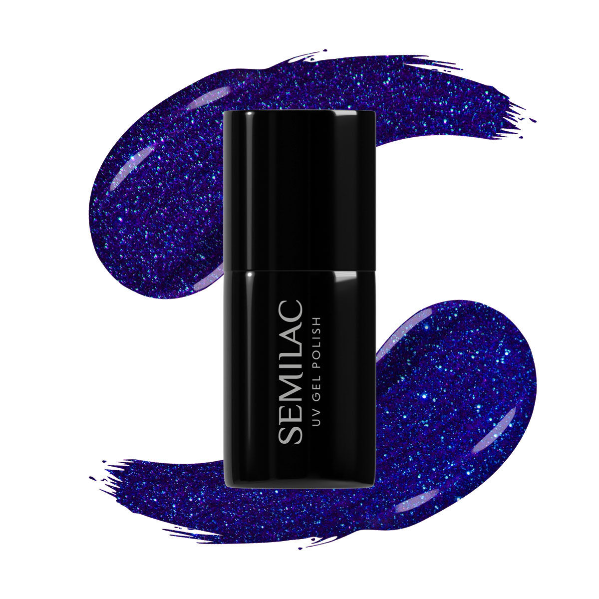 SEMILAC UV/LED Gél Lakk 7ml - 087 - Glitter Indigo