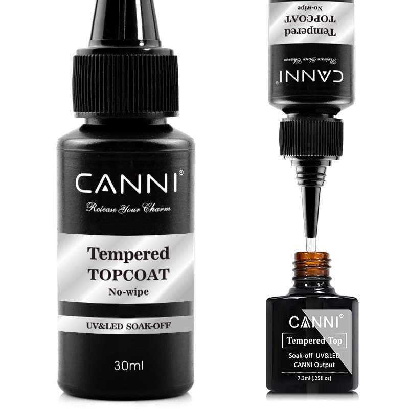 CANNI - Tempered Top gel fényzselé 30ml - utántöltő