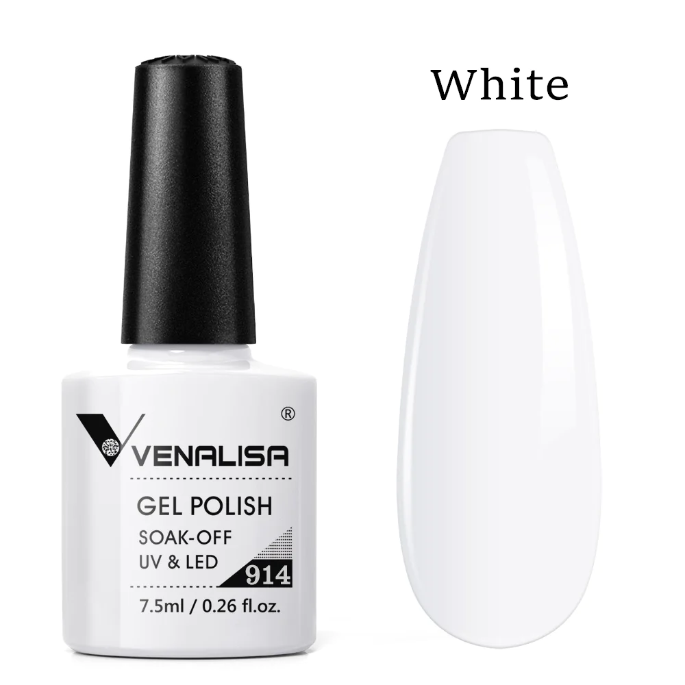 Venalisa UV/LED Gél Lakk 7.5 ml No.914 - Fehér