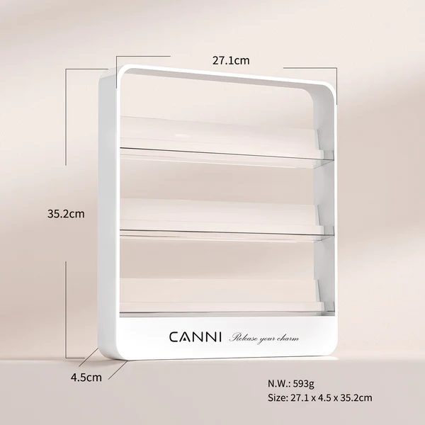 Gél lakk tartó polcos állvány - termék display (CANNI)