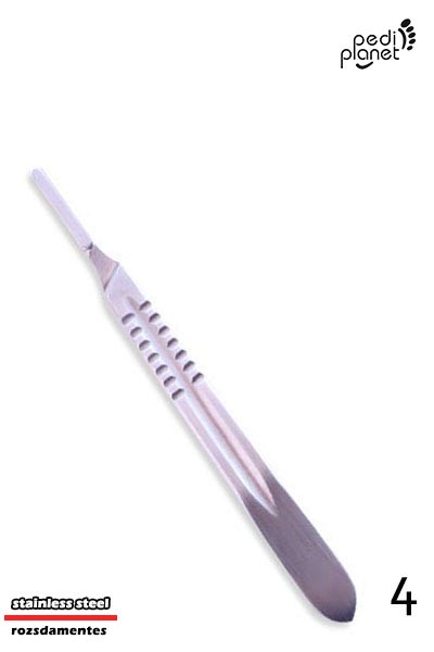 Pedikűrös szikenyél 4" | Rozsdamentes