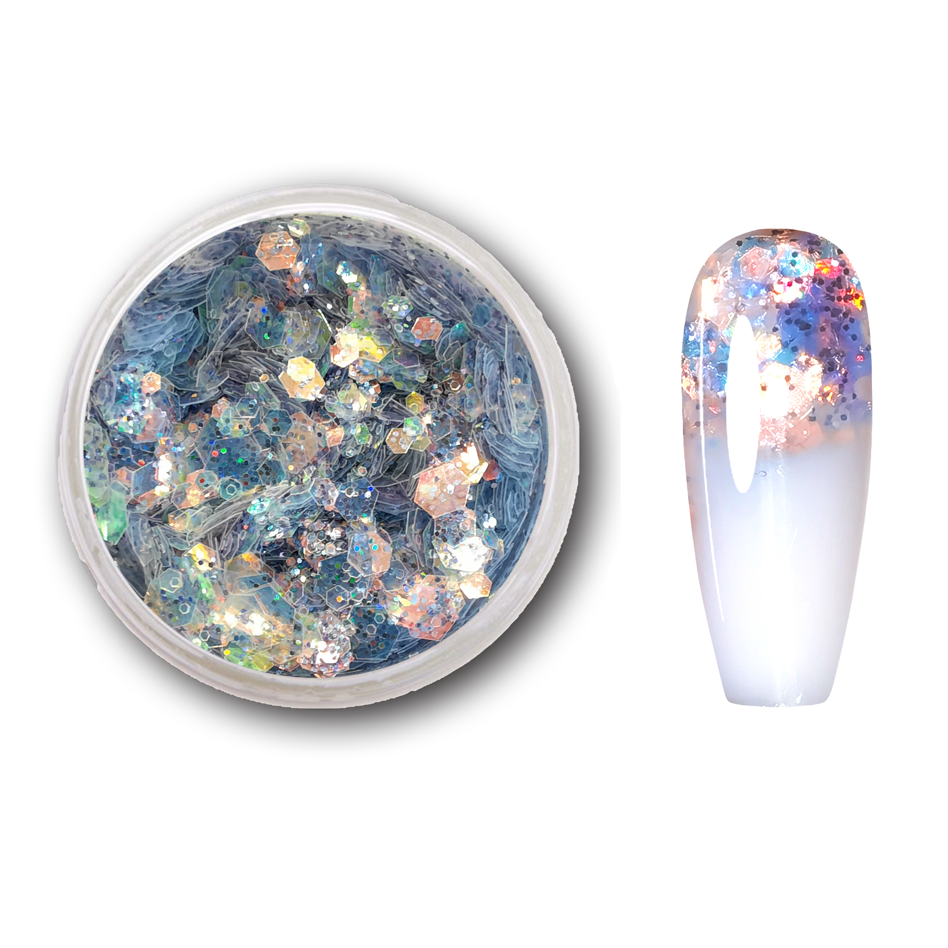 PN Holo glitter mix No.46 Moonlight