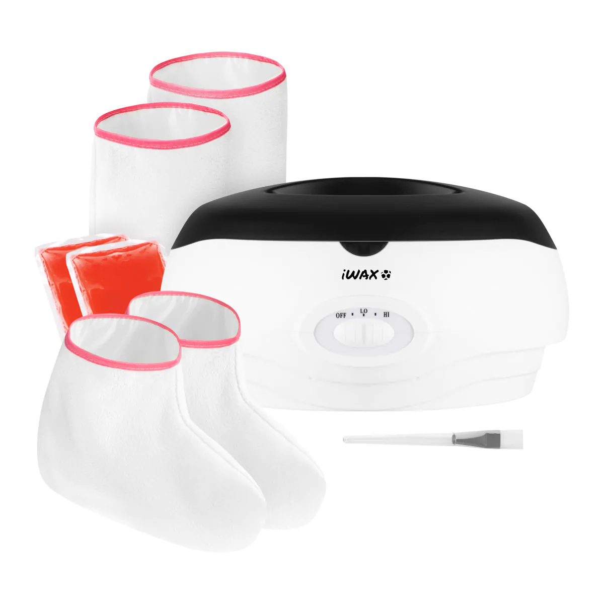 iWax XXL paraffingép szett kéz- és lábápoláshoz 300W – fehér – 2 × 450 g paraffinnal