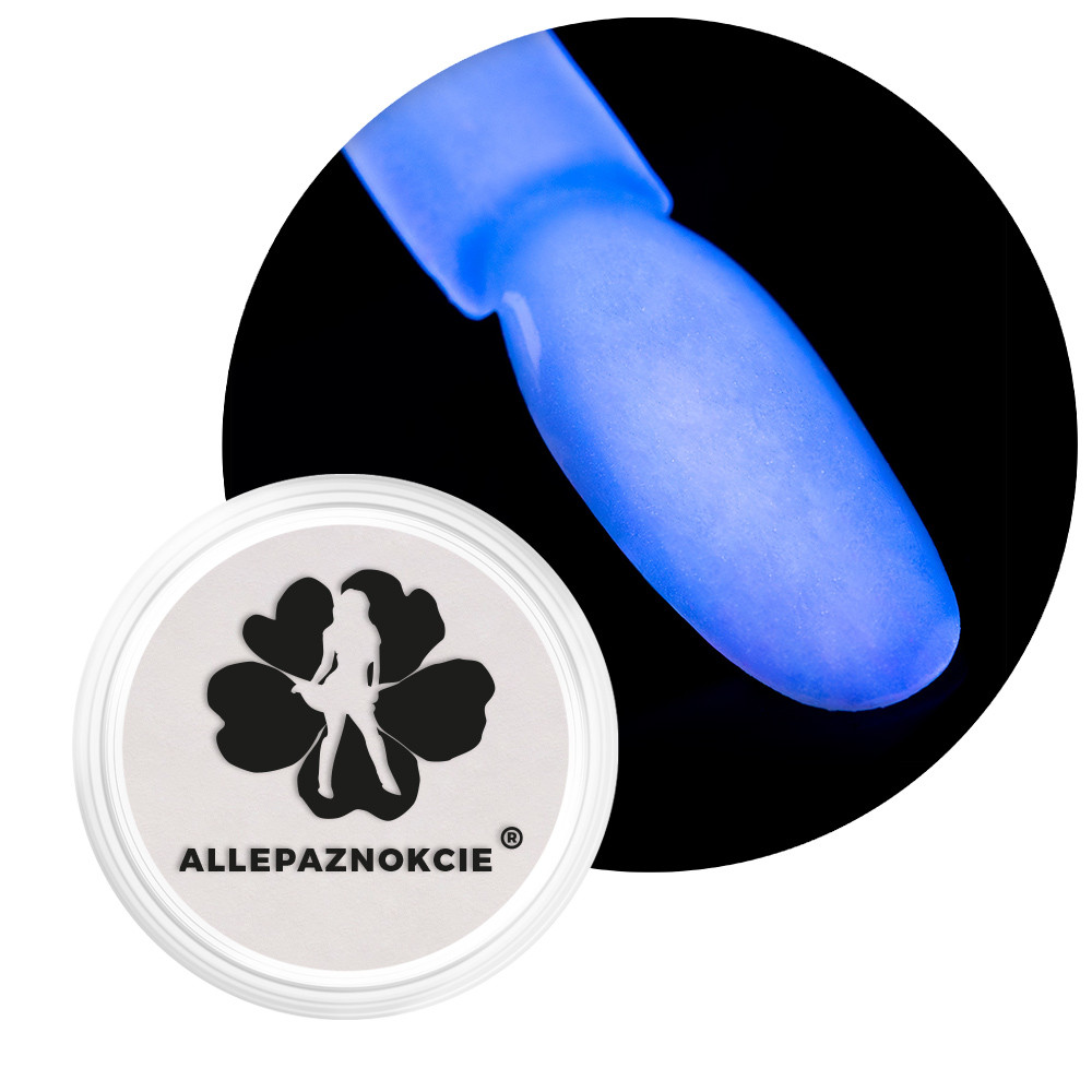 GLOW Neon pigment por 0,6g No.01 fehér