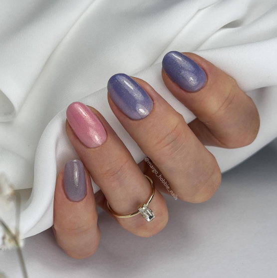 SEMILAC UV/LED Gél Lakk 7ml - 379 - HEMA FREE - Shimmer Stone Saphirre