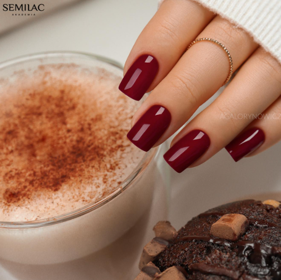 SEMILAC UV/LED Gél Lakk 7ml - 404 - Black Beans Muffin