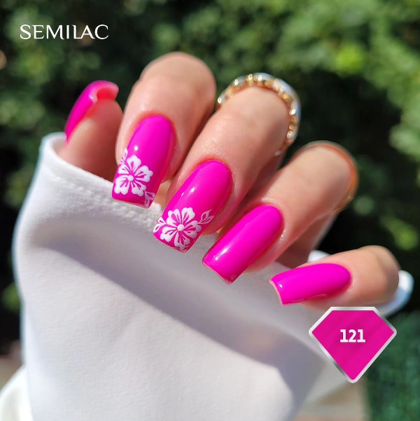 SEMILAC UV/LED Gél Lakk 7ml - 121 - Ruby Charm