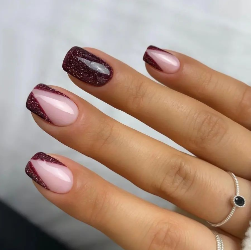 SEMILAC UV/LED Gél Lakk 7ml - 393 - HEMA FREE - Sparkling Black Cherry
