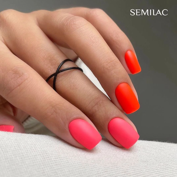 SEMILAC UV/LED Gél Lakk 7ml - 446 - HEMA FREE - YOLO Orange