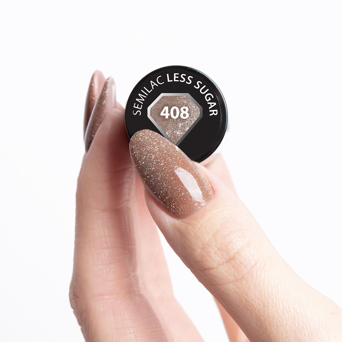 SEMILAC UV/LED Gél Lakk 7ml - 408 - Less Sugar