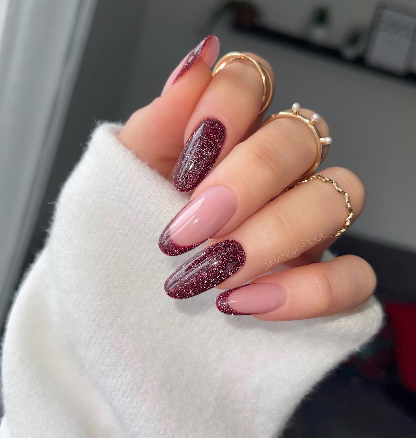 SEMILAC UV/LED Gél Lakk 7ml - 393 - HEMA FREE - Sparkling Black Cherry