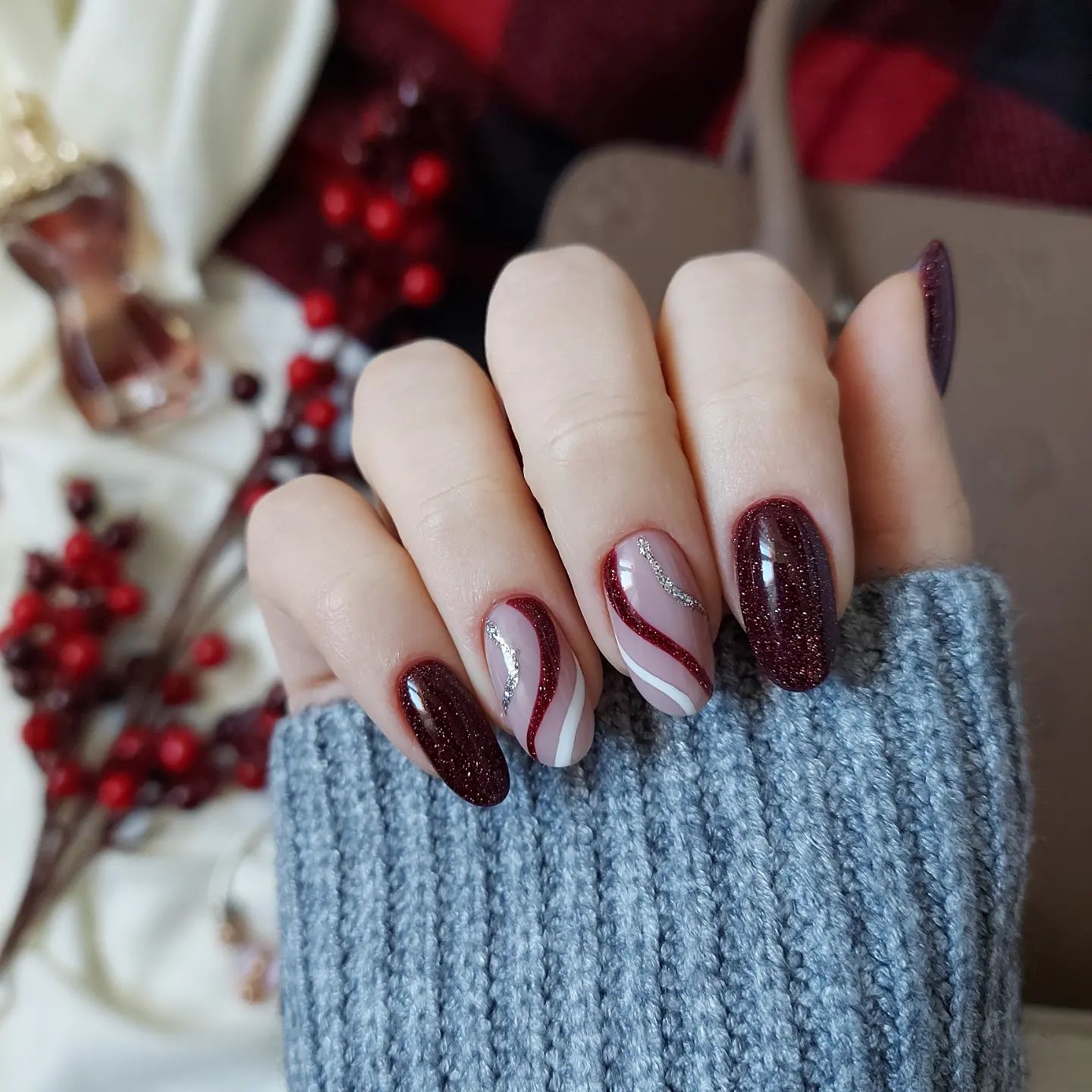 SEMILAC UV/LED Gél Lakk 7ml - 393 - HEMA FREE - Sparkling Black Cherry