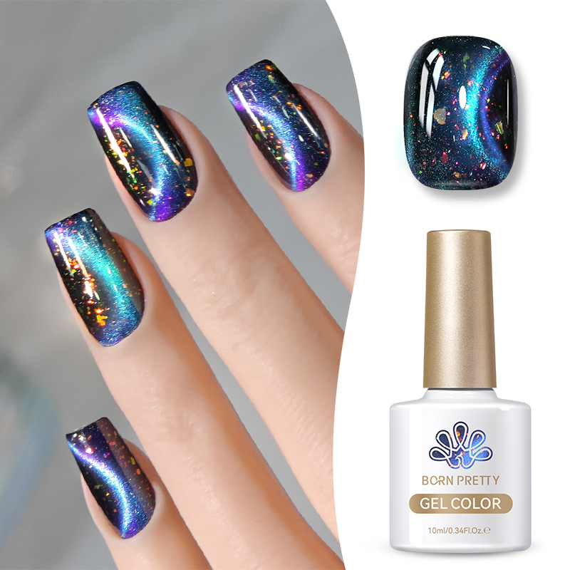 Born Pretty Cat Magnetic UV/LED gél lakk 10 ml - MY35 - 9D Cat Eye 