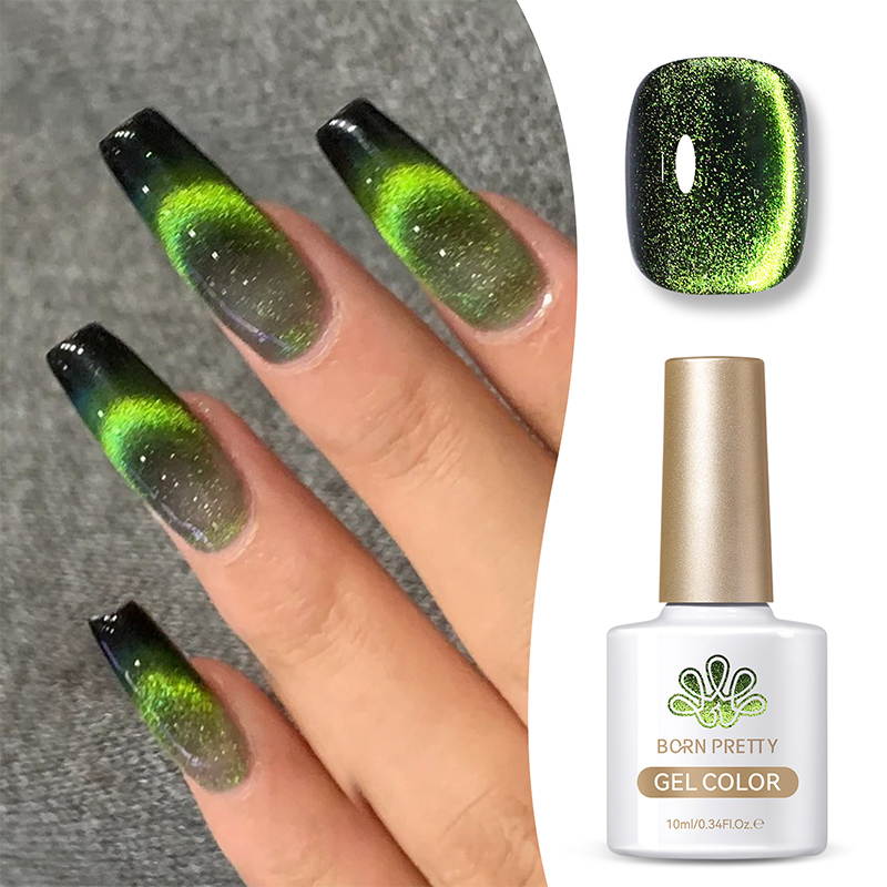 Born Pretty Cat Magnetic UV/LED gél lakk 10 ml - MY34 - 9D Cat Eye 