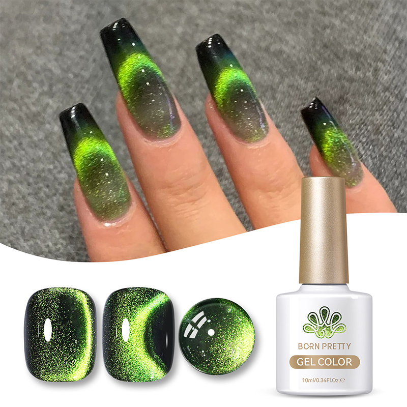 Born Pretty Cat Magnetic UV/LED gél lakk 10 ml - MY34 - 9D Cat Eye 