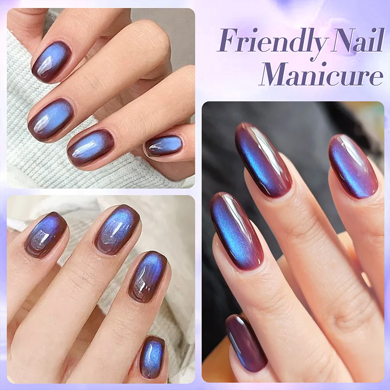 Born Pretty Cat Magnetic UV/LED gél lakk 10 ml - Fruit Basket - MY268 - Indigo Eggplant
