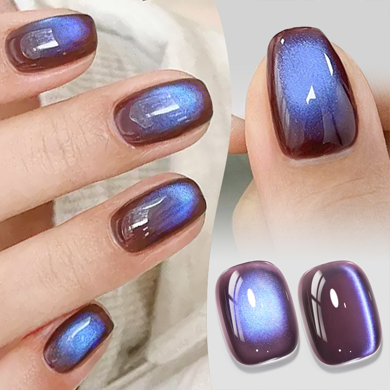 Born Pretty Cat Magnetic UV/LED gél lakk 10 ml - Fruit Basket - MY268 - Indigo Eggplant