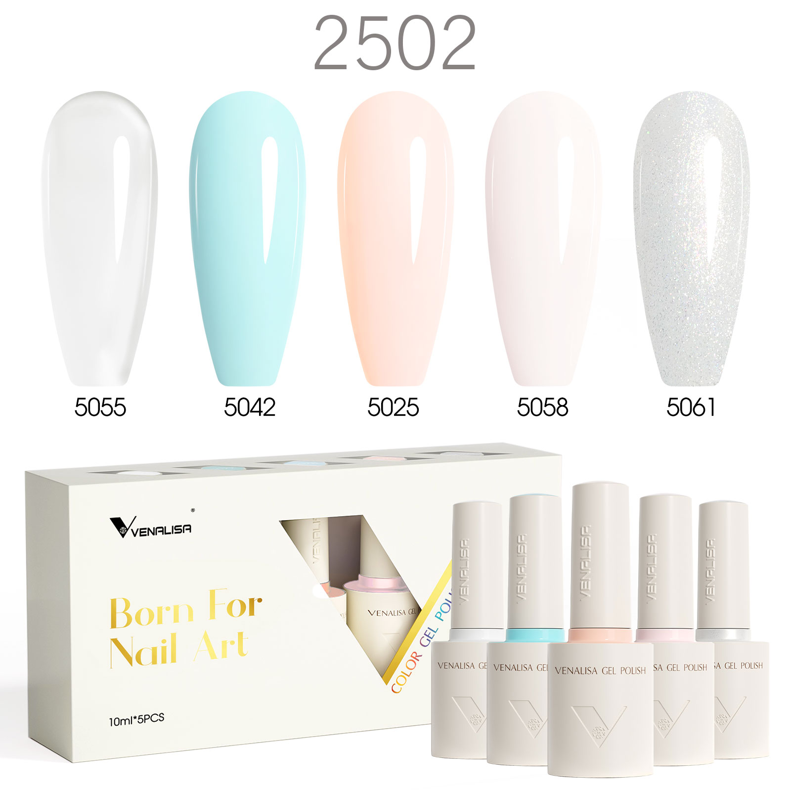 Venalisa 5 db-os UV/LED Gél lakk szett - 5x10 ml - V2502