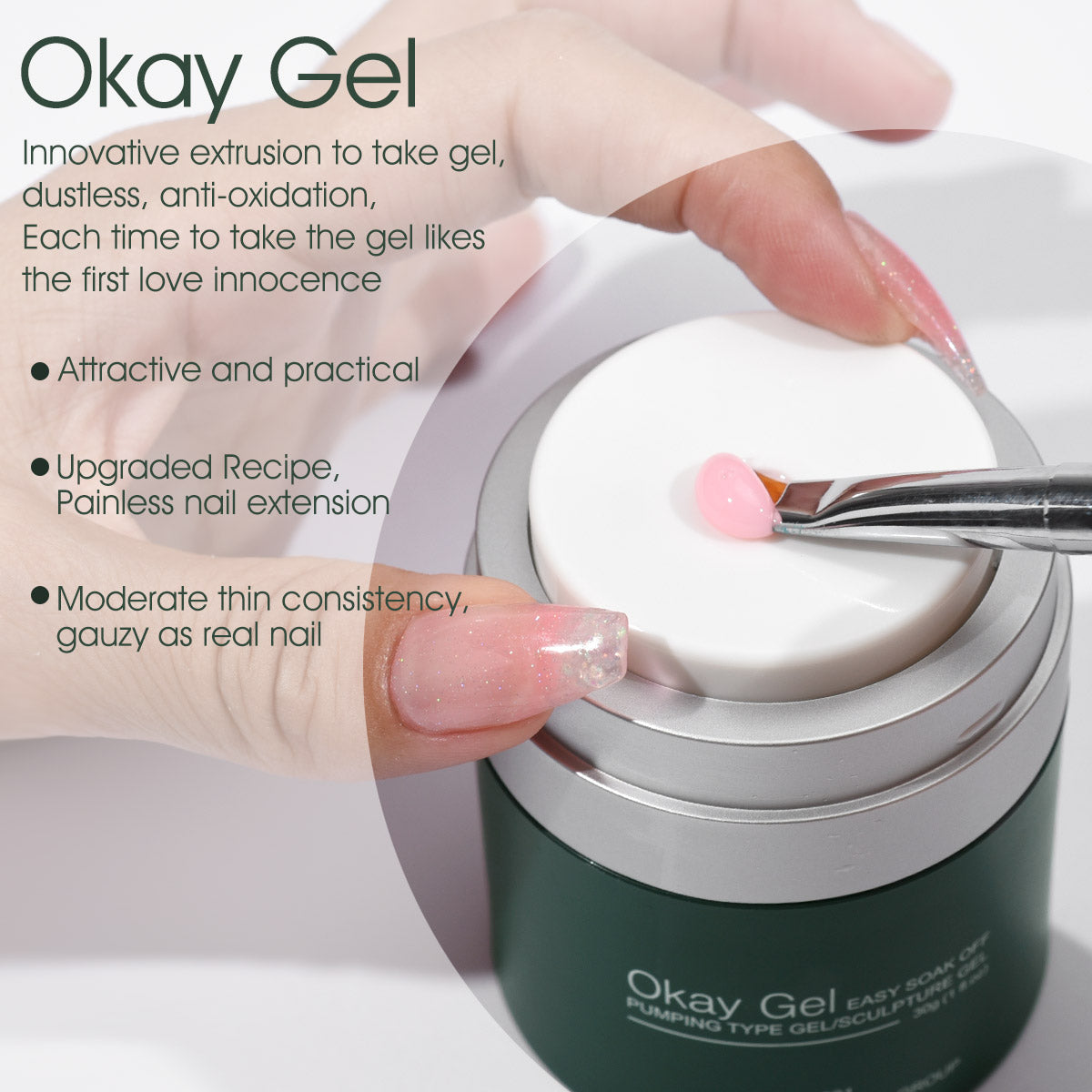 CANNI OKay Gel UV/LED építőzselé 30g - Ay05 Balsam