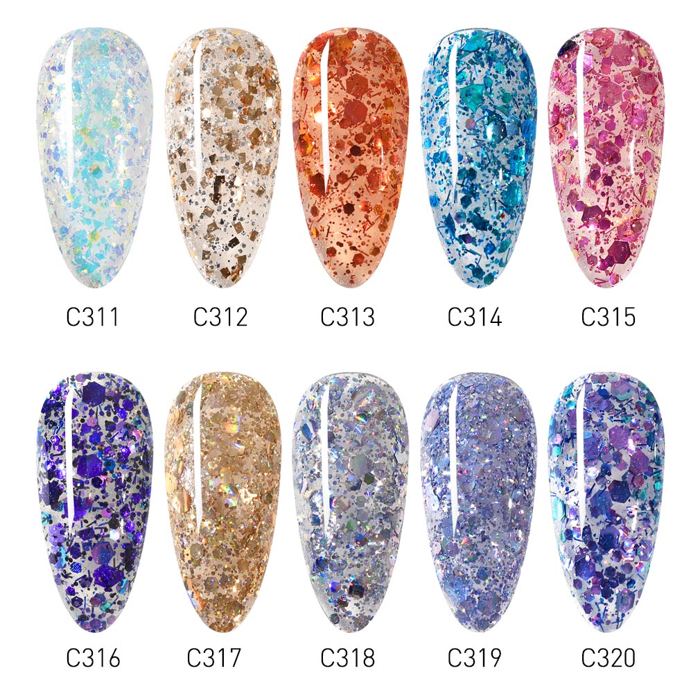 CANNI Bright Sequin Series UV/LED gél lakk 16 ml No.C313