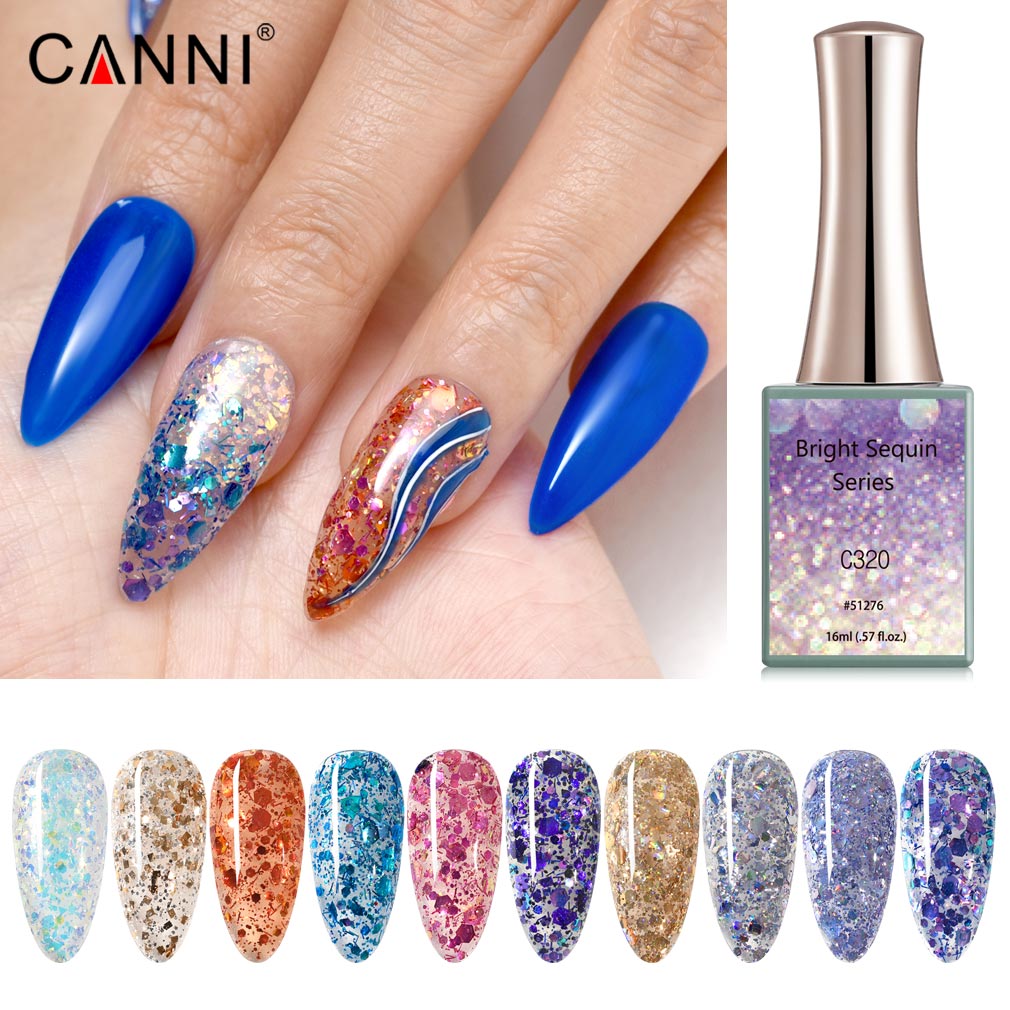 CANNI Bright Sequin Series UV/LED gél lakk 16 ml No.C313