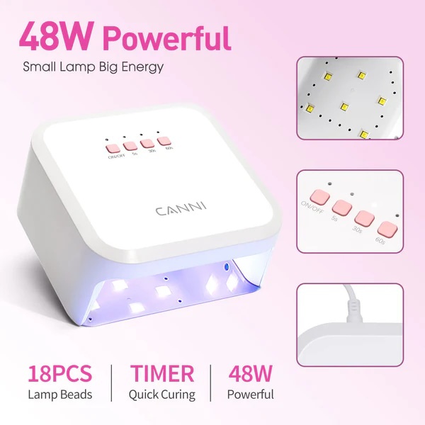 CANNI UV/LED Műkörmös Lámpa - 18 LED