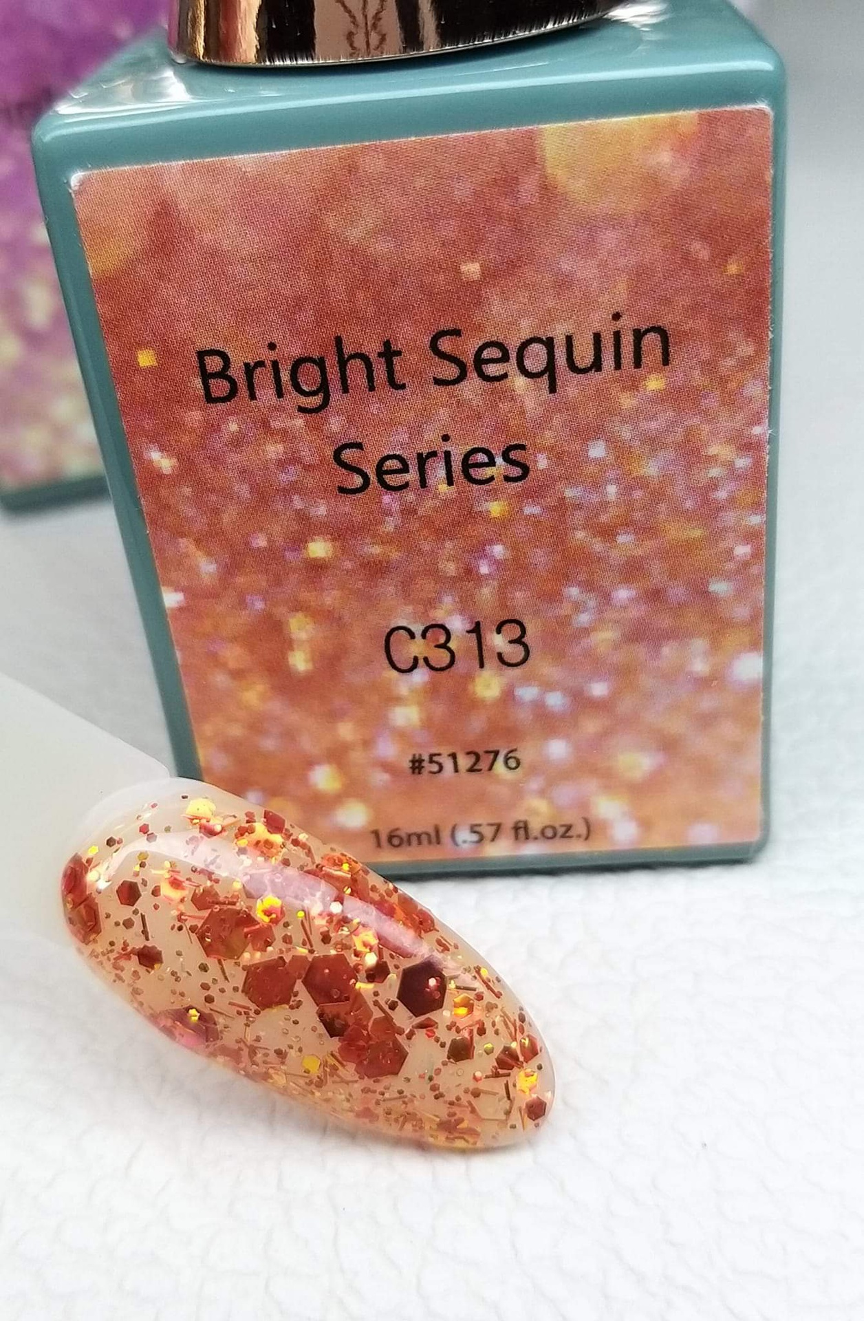 CANNI Bright Sequin Series UV/LED gél lakk 16 ml No.C313