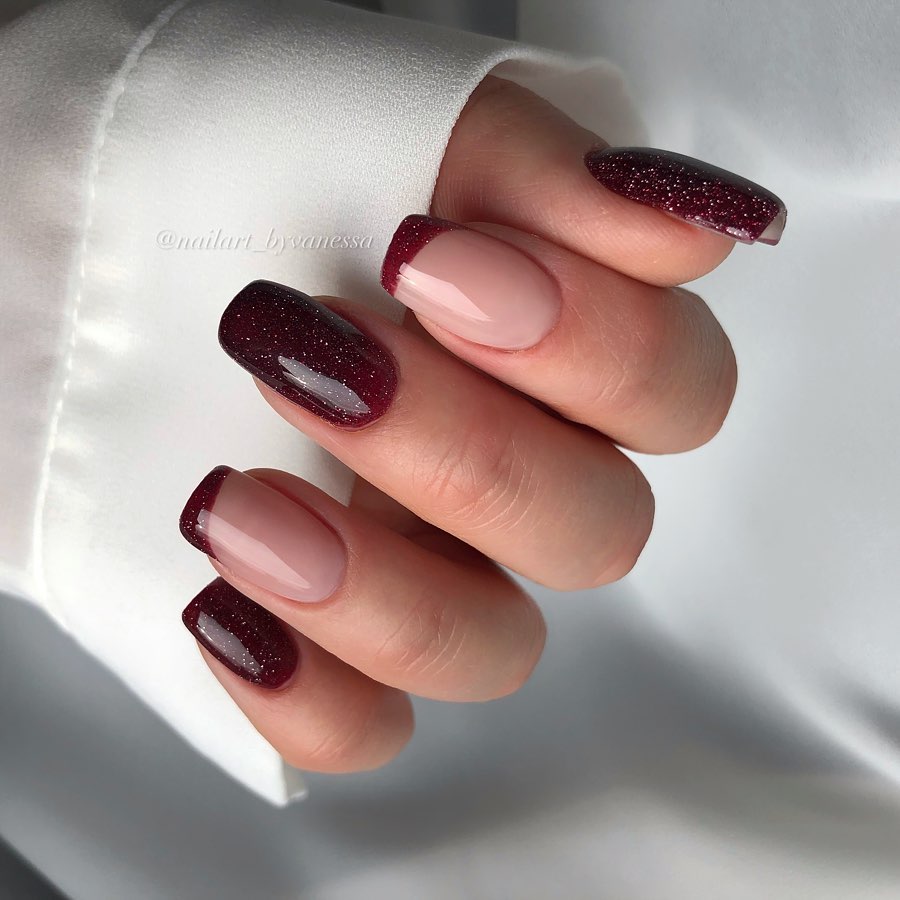 SEMILAC UV/LED Gél Lakk 7ml - 393 - HEMA FREE - Sparkling Black Cherry